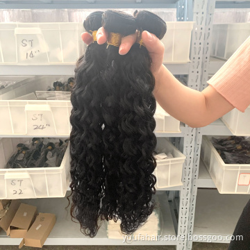 100% Brazilian Curly Raw Human Hair Weave Bundle Indian Water Wave Virgin Hair Bundles Real Mink Malaysian Hair Extension Vendor